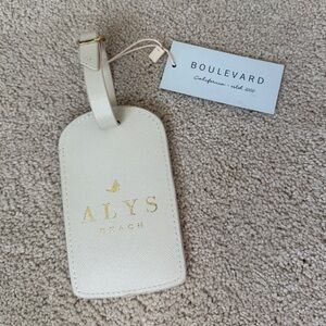ALYS Beach Cream Luggage Tag